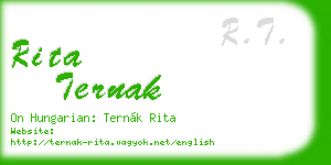rita ternak business card